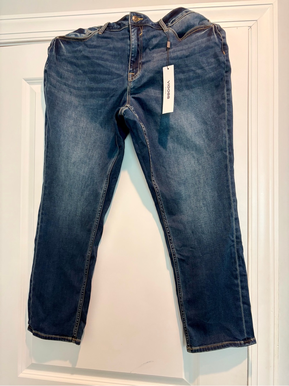 Vigoss Dark Blue Straight Leg Jeans